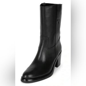 JEFFREY CAMPBELL - Black Desert Me Western Style Leather Boot Size 5